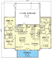 3 Bed Barndominium Style Farmhouse Plan