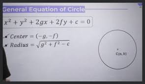 General Equation Of Circle X2