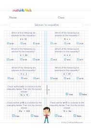 Solve And Graph Equation Inequalities