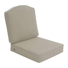 Hampton Bay Laurel Oaks 23 75 In X 21 5 In Outdoor Lounge Chair Cushion In Putty