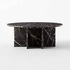Round Black Marble Coffee Table
