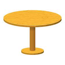 Wooden Round Rustic Table Brown Dining