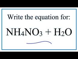 Ammonium Nitrate Dissolving In Water