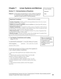 Chapter 7 Linear Systems And Matrices