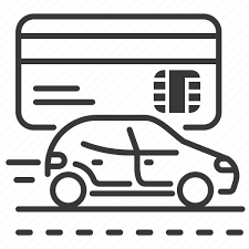 Bank Card Car Road Vehicle Icon