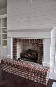 White Shiplap Walls With Brick