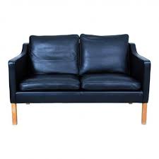 Two Seater 2322 Sofa In Black Bison And