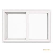 White Vinyl Left Handed Sliding Window