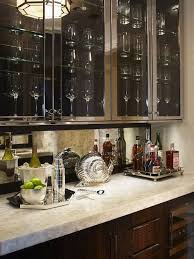 Kitchen Bar Cabinets With Glass Doors