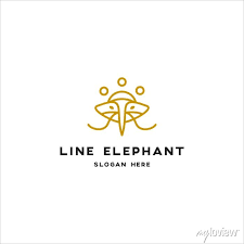Line Elephant Logo Design Inspiration
