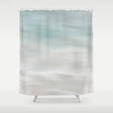 A Coastal Abstract Shower Curtain 10