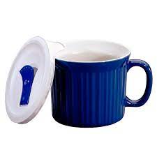 Blue Meal Mug With Vented Lid