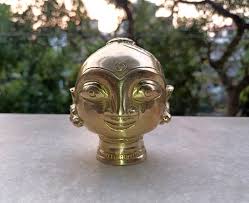 Gauri Head Sculpture Casting Metal Face