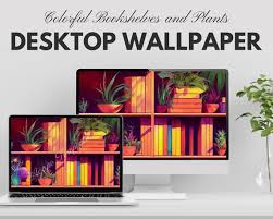 Desktop Wallpaper Colorful Bookshelves