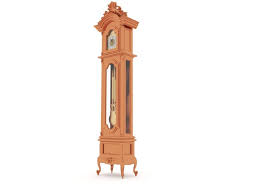 Grand Father Clock 3d Model By Msasdt