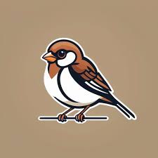 Sparrow Icon Ilration Minimalistic