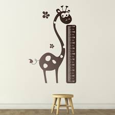 Grow Chart Sticker Giraffe Muraldecal Com