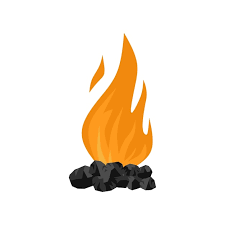 Burning Coal Vectors Ilrations