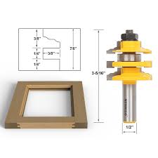 Classical Ogee Stacked Rail And Stile Router Bit 1 2 Shank Yonico 12120