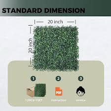 Artificial Boxwood Hedge Wall Panel