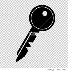 Key Silhouette Icon Security Or Lock