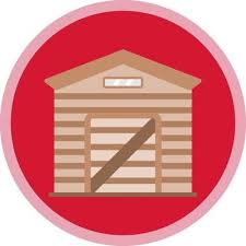 Garden Shed Vector Icon Design 21350050