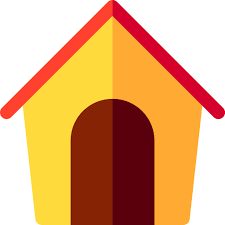 Dog House Basic Rounded Flat Icon