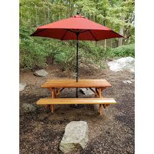 8 Ft Redwood Picnic Table