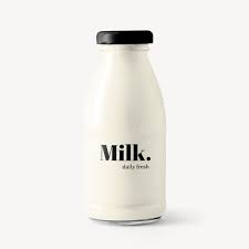 Milk Bottle Mockup Psd High Quality
