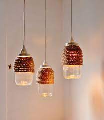 The Hive Mason Jar Pendant Lights Set