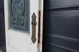 Art Nouveau Door With Etched Glass Pane