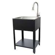Faucet And Stand In Matte Black 78763