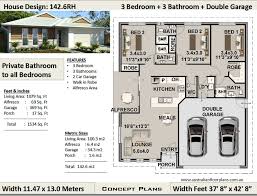 3 Bedroom House Plan 1079 Sq Feet Or