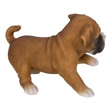 Boxer Puppy Playing Statue