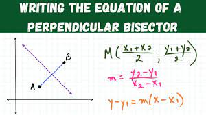 Writing The Equation Of A Perpendicular