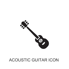 Acoustic Guitar Vector Icon Icon