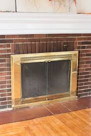 Spray Paint A Brass Fireplace Insert