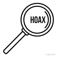 Hoax Magnifier Icon Outline Hoax