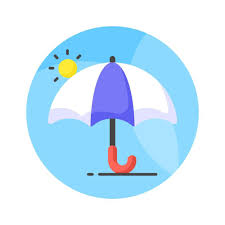 An Umbrella Icon Represents Protection