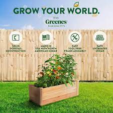 Greenes Fence 16 X 48 X 16 5 Premium Cedar Raised Garden Bed