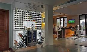 Frameless Glass Wine Cellar