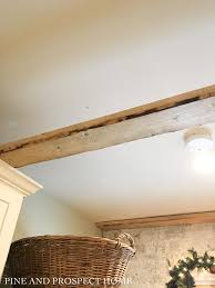 easy faux wood beams diy tutorial 22