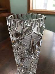 Brilliant Cut Crystal Vase Cut Vertical