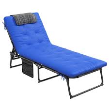 Outsunny Folding Lounge Chair With 4