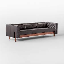 Marconi 3 Seater Tufted Leather Sofa