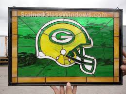 Go Green Bay Packers Custom Stained
