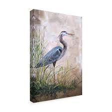 Trademark Fine Art Ali30075 C1624gg Jean Plout Heron In The Reeds Ca