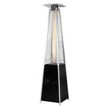 48 000 Btu Black Heat Focusing Propane Gas Patio Heater With Wheels