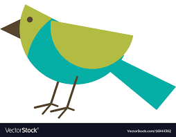 Geometric Shape Bird Icon Image Royalty