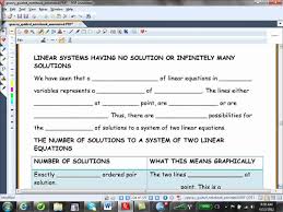 Solving Systems Of Linear Equations By